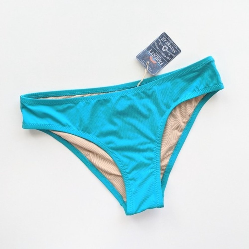 Faherty Bikini Bottom Teal Women's XS - Picture 2 of 6